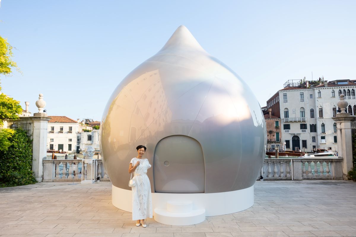 Mariko Mori - Peace Crystal - Gardens of Palazzo Corner della Ca' Granda, Venice