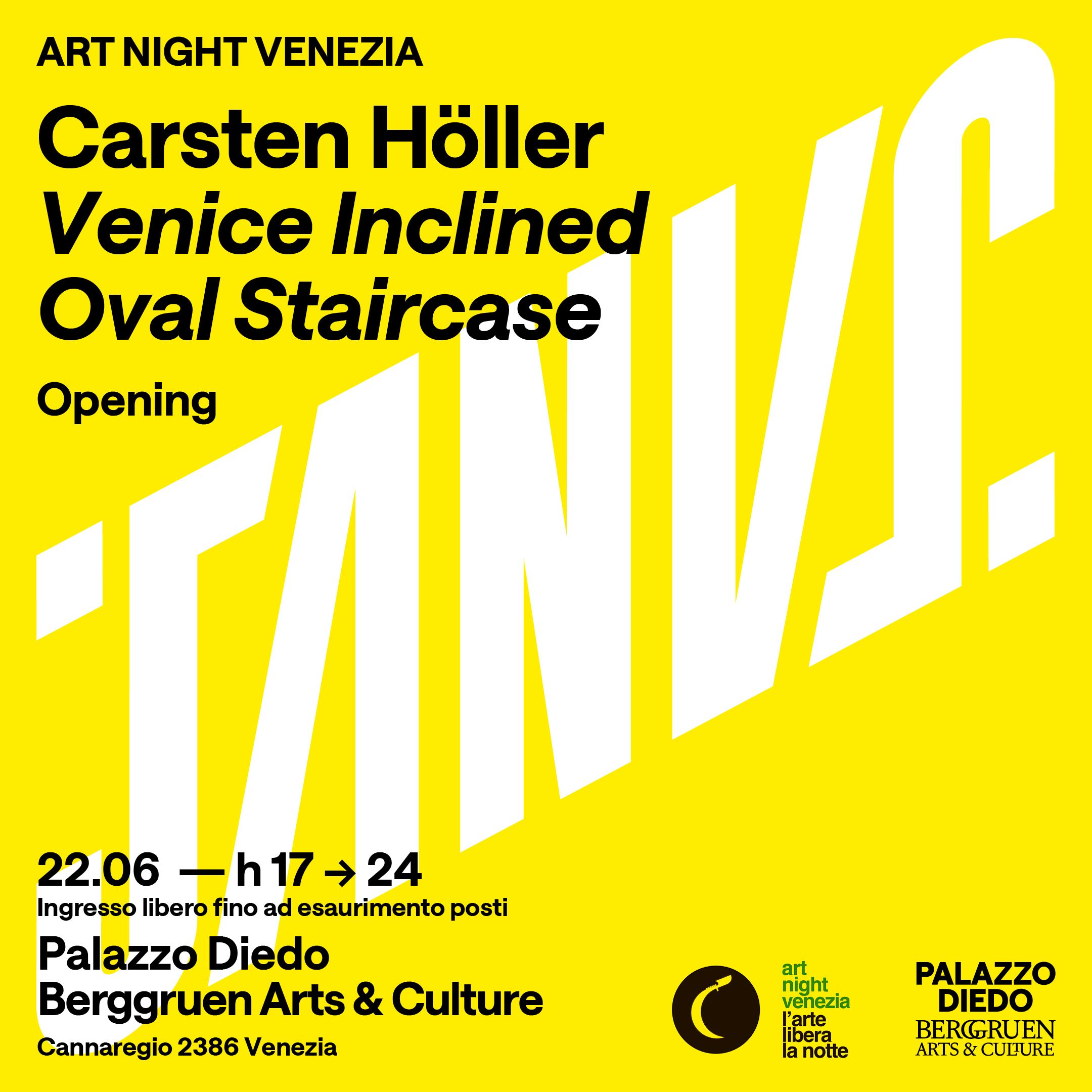 Carsten Holler - opening - Palazzo Diedo Art Night Venezia